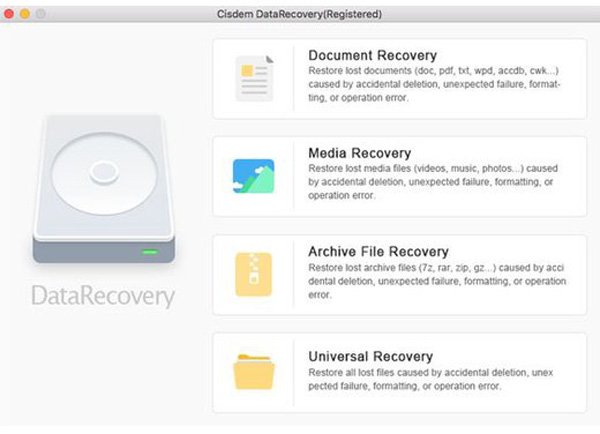 Cisdem Data Recovery för Mac