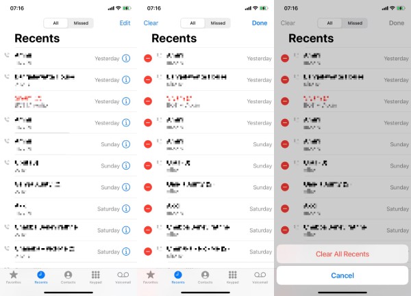 Clear All Recents