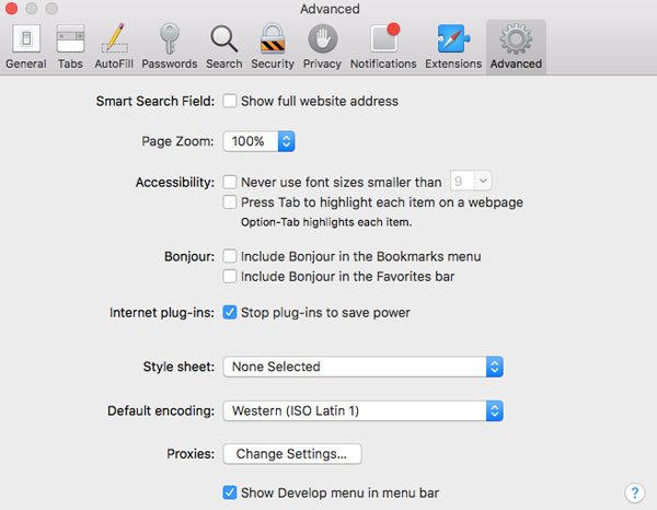 Effacer Safari Cache SearchMine