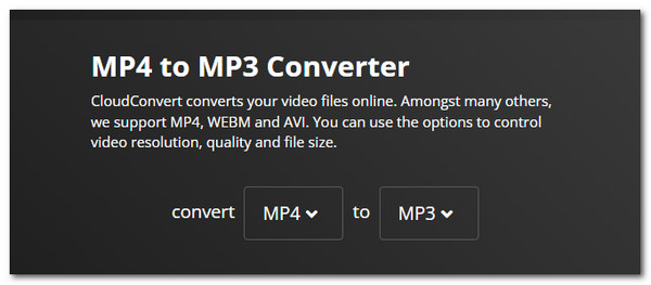 Облачное преобразование MP3 MP4