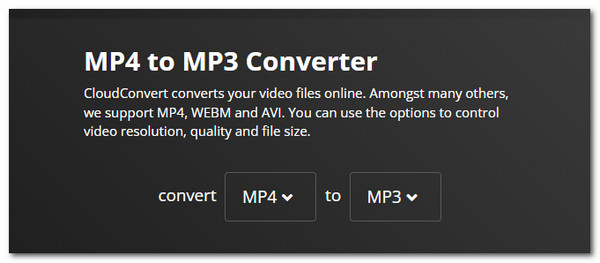 Cloudconvertir MP3 MP4