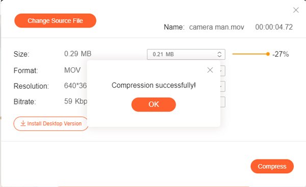 Compresser MOV en ligne