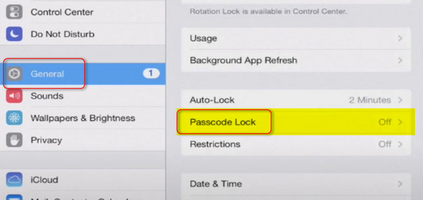 Confirm Restrictions Passcode