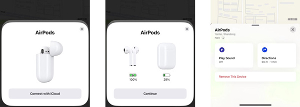 Tilslut Airpods for at finde min iPhone