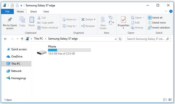 Samsungコンピュータに接続