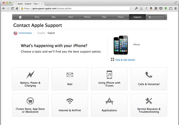 Apple-ondersteuning