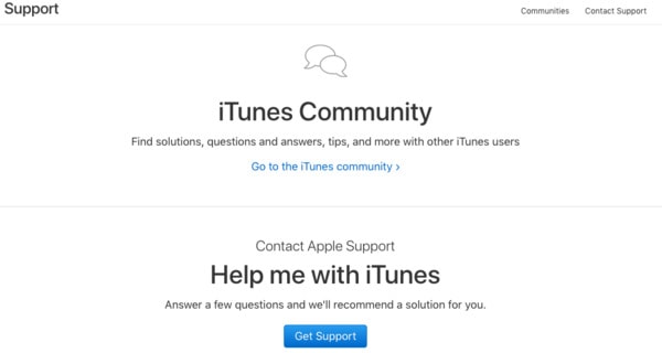 Связаться со службой поддержки Apple