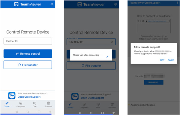 Kontroluj Androida z komputera za pomocą Teamviewer