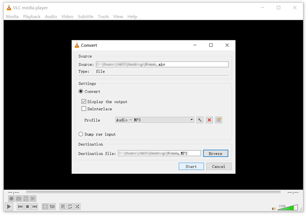 Convertir MKV en MP3 gratuitement dans Vlc