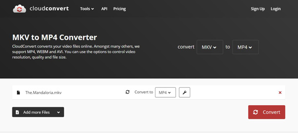 Convertir MKV en MP4 en ligne
