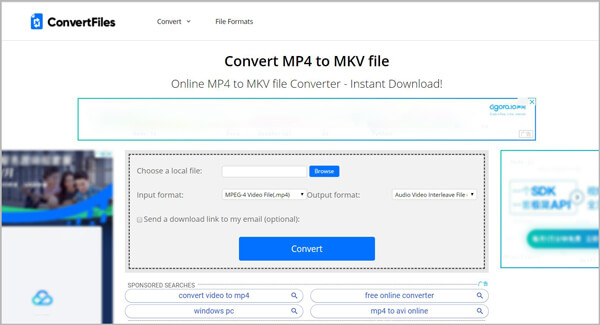 Converteer MP4 gratis naar MKV online