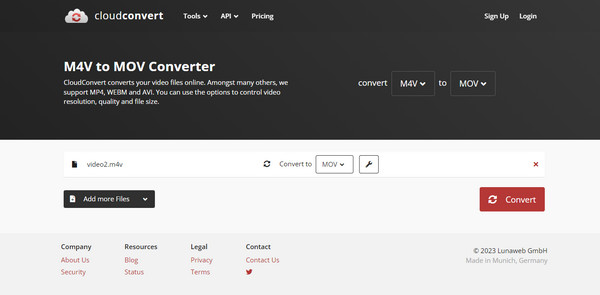 Convertir sur Cloudconvert