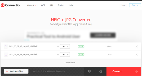 Convertio Heic zu JPG-Konverter