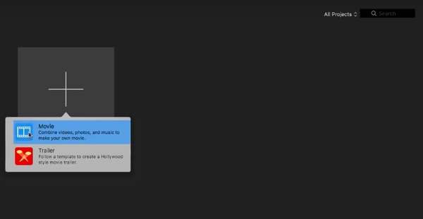 Erstellen Sie ein iMovie-Projekt