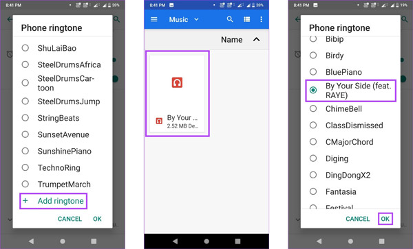 Suoneria personalizzata Android Trasforma una canzone in una suoneria