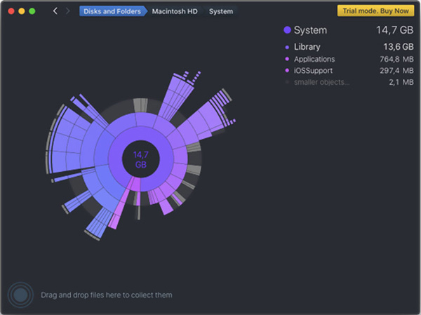 DaisyDisk tjek Mac-data Frigør plads