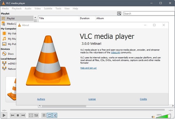VLC médialejátszó
