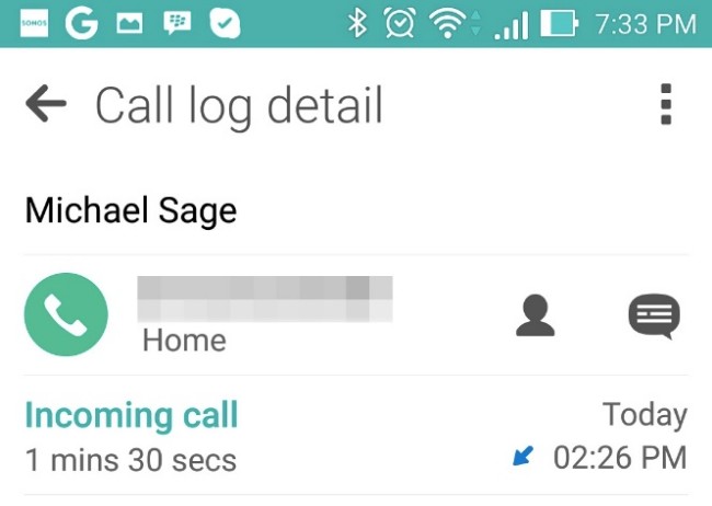 Delete Call Logs on Asus