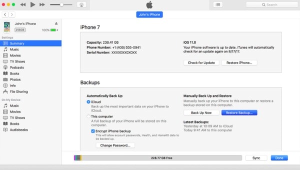 Ta bort en iOS-uppdatering från iTunes