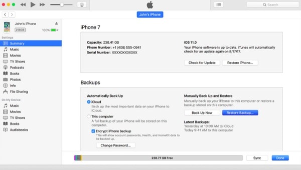 Supprimer une mise à jour iOS d'iTunes