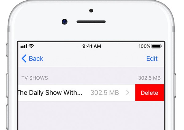 Delete movies from iTunes on iPhone Settings