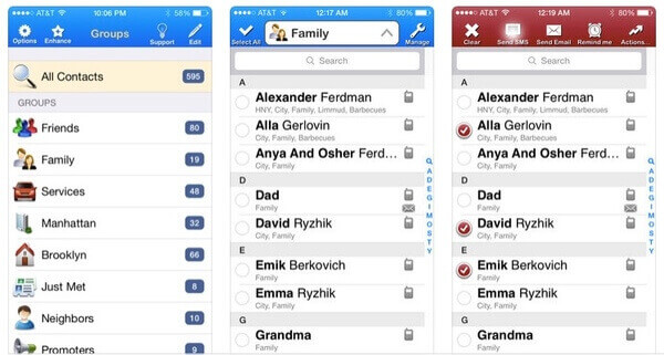 Supprimer plusieurs contacts sur iPhone