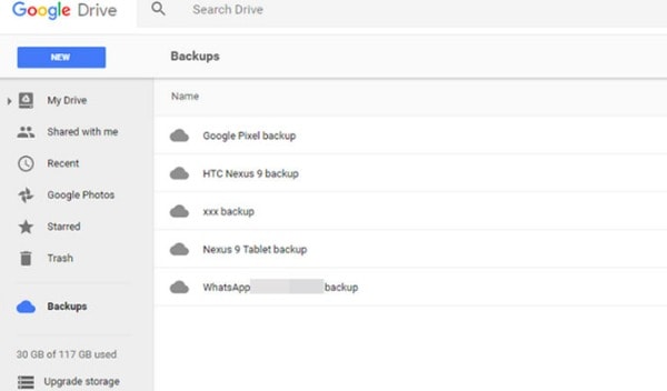 Foto's verwijderen uit Google Drive