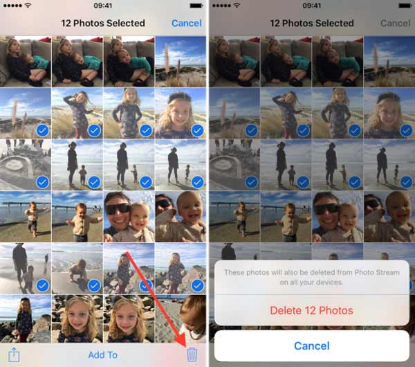 Delete Photos from iCloud on Device