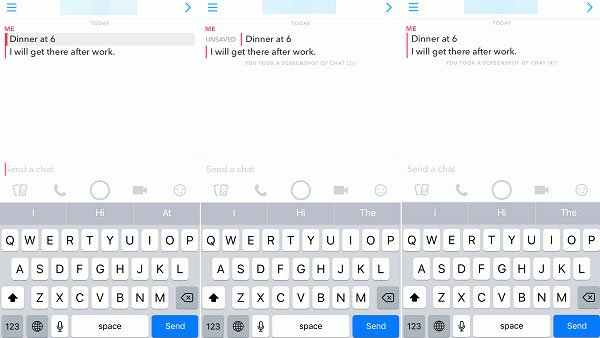 Удалить сохраненный Snapchat