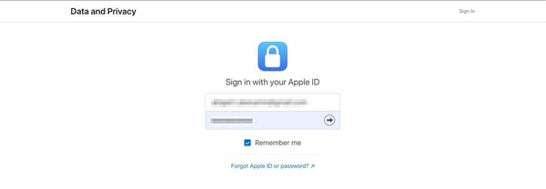 Log på Apple ID