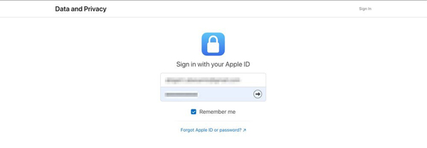 Logg på Apple ID