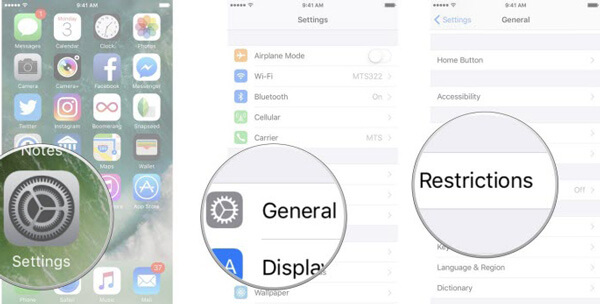 Restrictions iOS 11