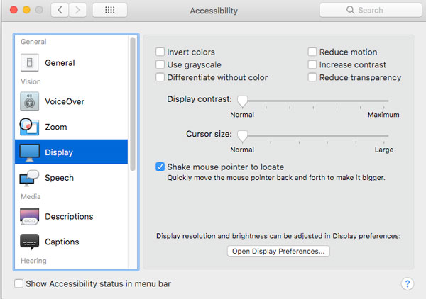 Display Cursor Mac