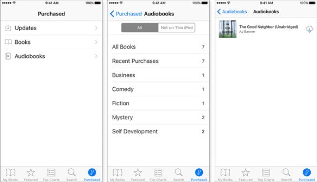 Télécharger des livres audio sur iphone