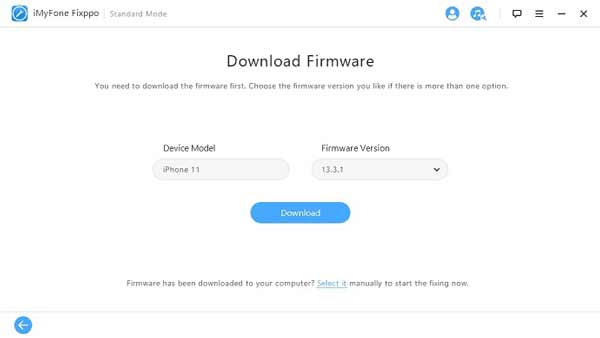Download firmware