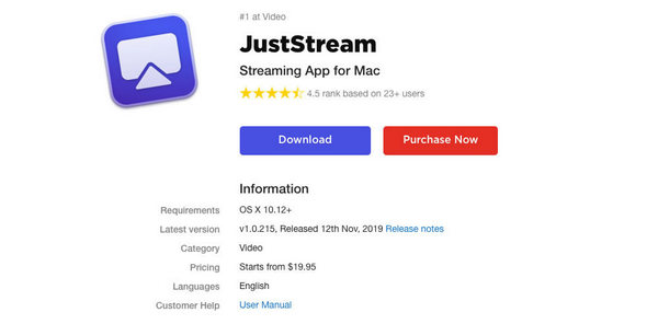 Download JustStream
