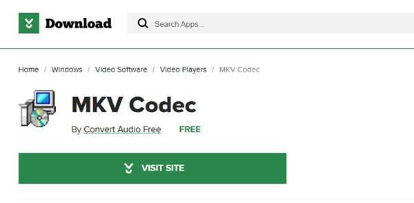 MKV-Codec für Windows Media Player herunterladen
