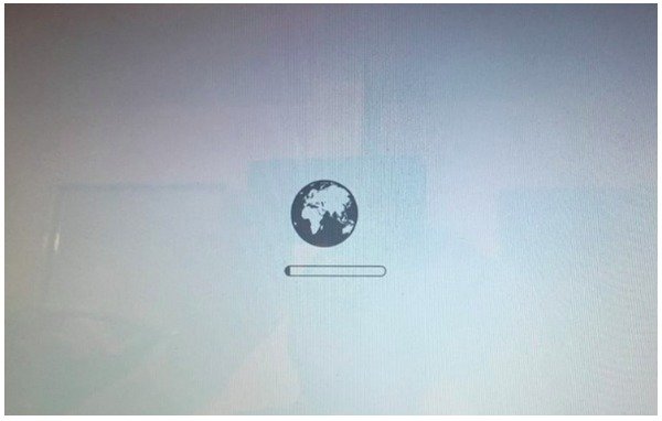 インターネット回復Macの再インストールの完了