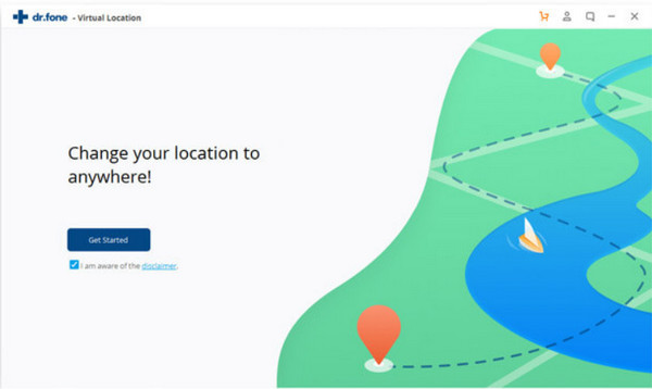 Виртуальное местоположение Drfone