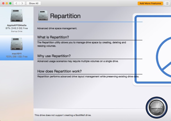 Drive Genius Rapport de répartition