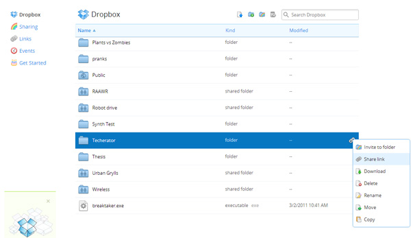 Dropbox herunterladen