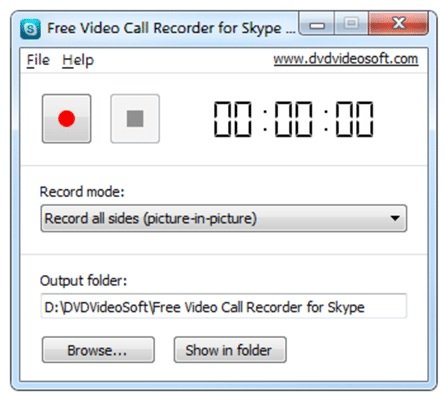 Dvdvideosoft Ingyenes Skype Video Recorder