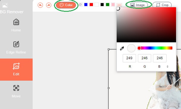 Modifier Modifier l'arrière-plan