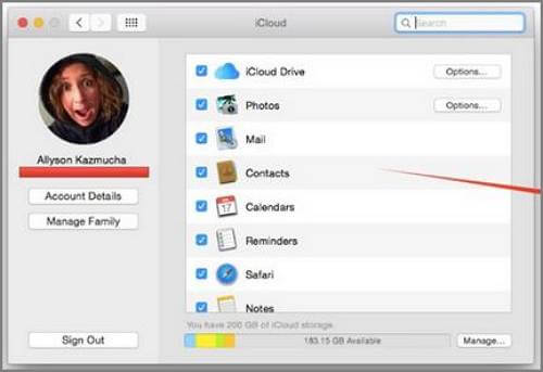 Habilitar el calendario en iCloud en Mac