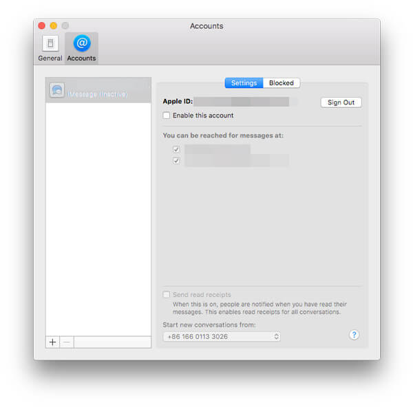 Activer désactiver iMessages Mac