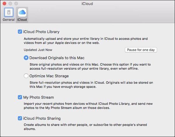 Etkin iCloud Fotoğraf Kütüphanesi