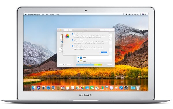 Säkerhetskopiera Mac-bilder till iCloud