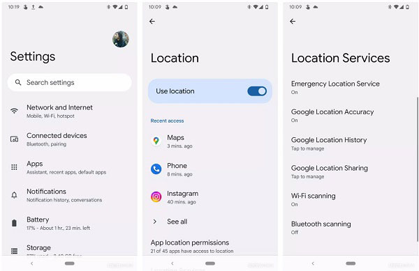 Enable Location Android