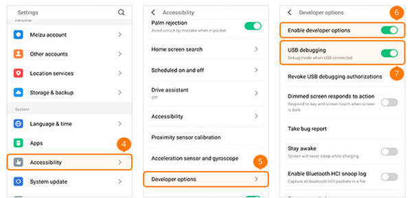 Enable USB Debug Mode MEIZU