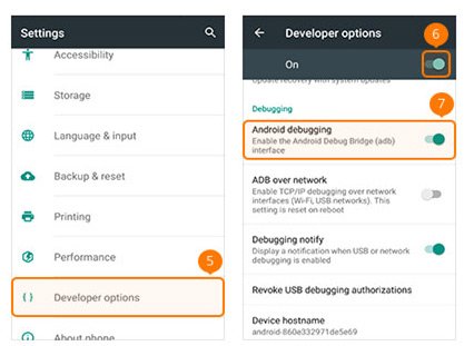 Aktivér USB Debug Mode ONEPLUS